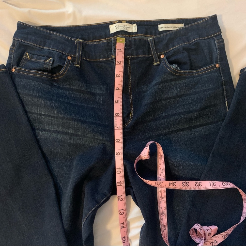 Jessica Simpson High Rise Forever Rolled Ankle Dark Wash Womens Jeans Si… - Picture 8 of 8